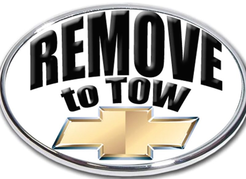 Remove to tow hitch cover