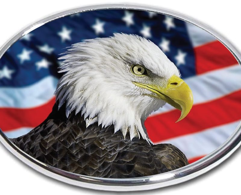 American Eagle Flag Hitch Cover