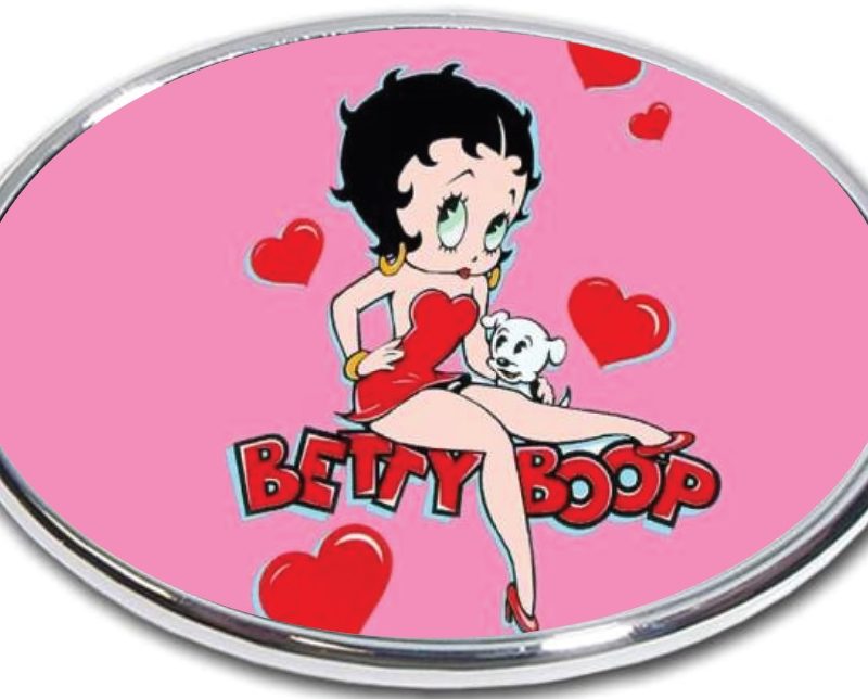 Betty Boop Hearts Hitch Cover
