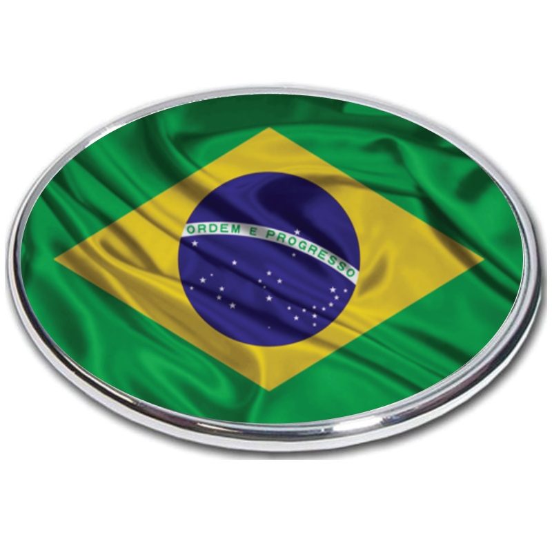 Brazil Flag Hitch Covers