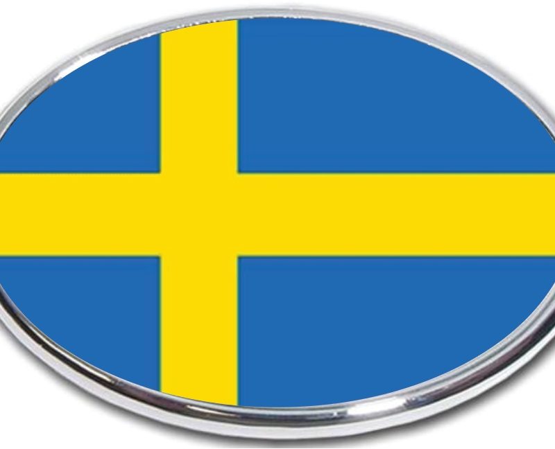 Sweden Flag Hitch Cover