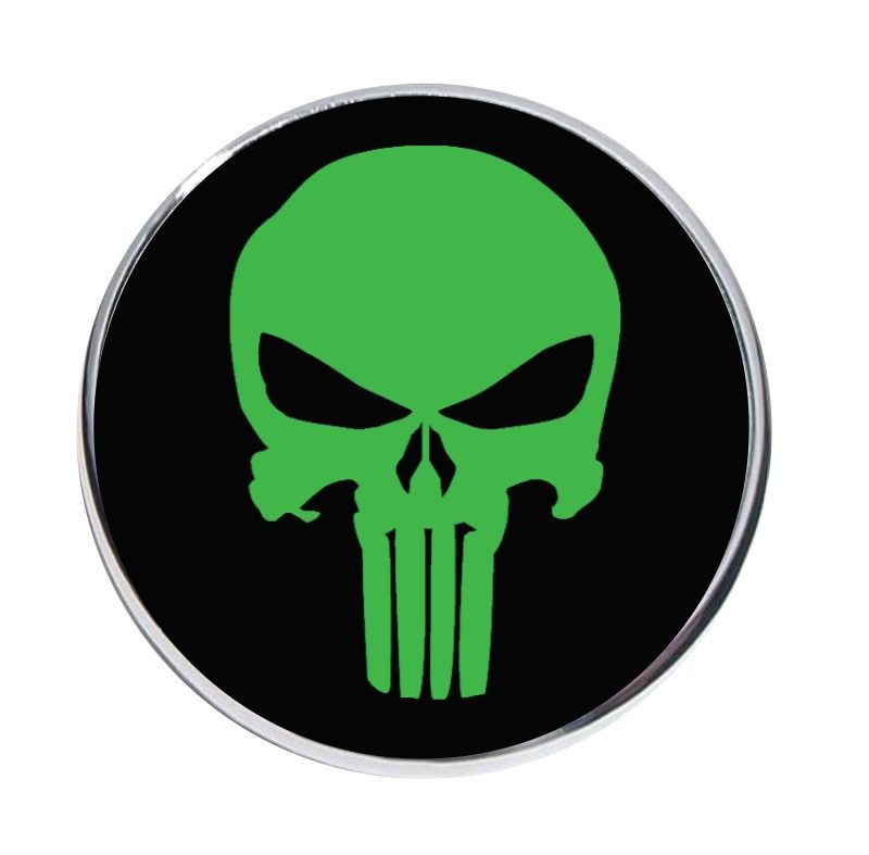 Green Punisher Skull