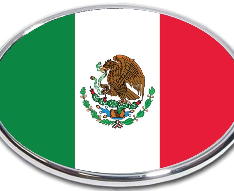 Mexico Flag Hitch Cover